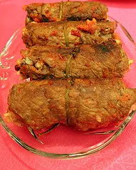Patlıcan Yatağında Biftek Sarma